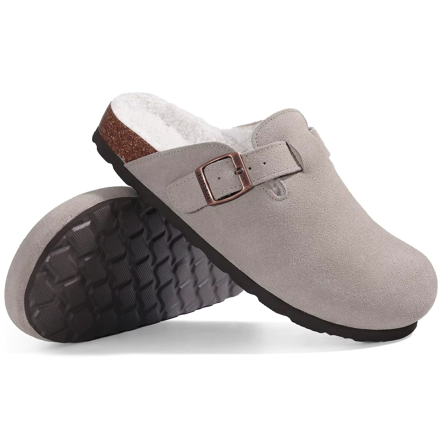 Mules en Suédine fourrées