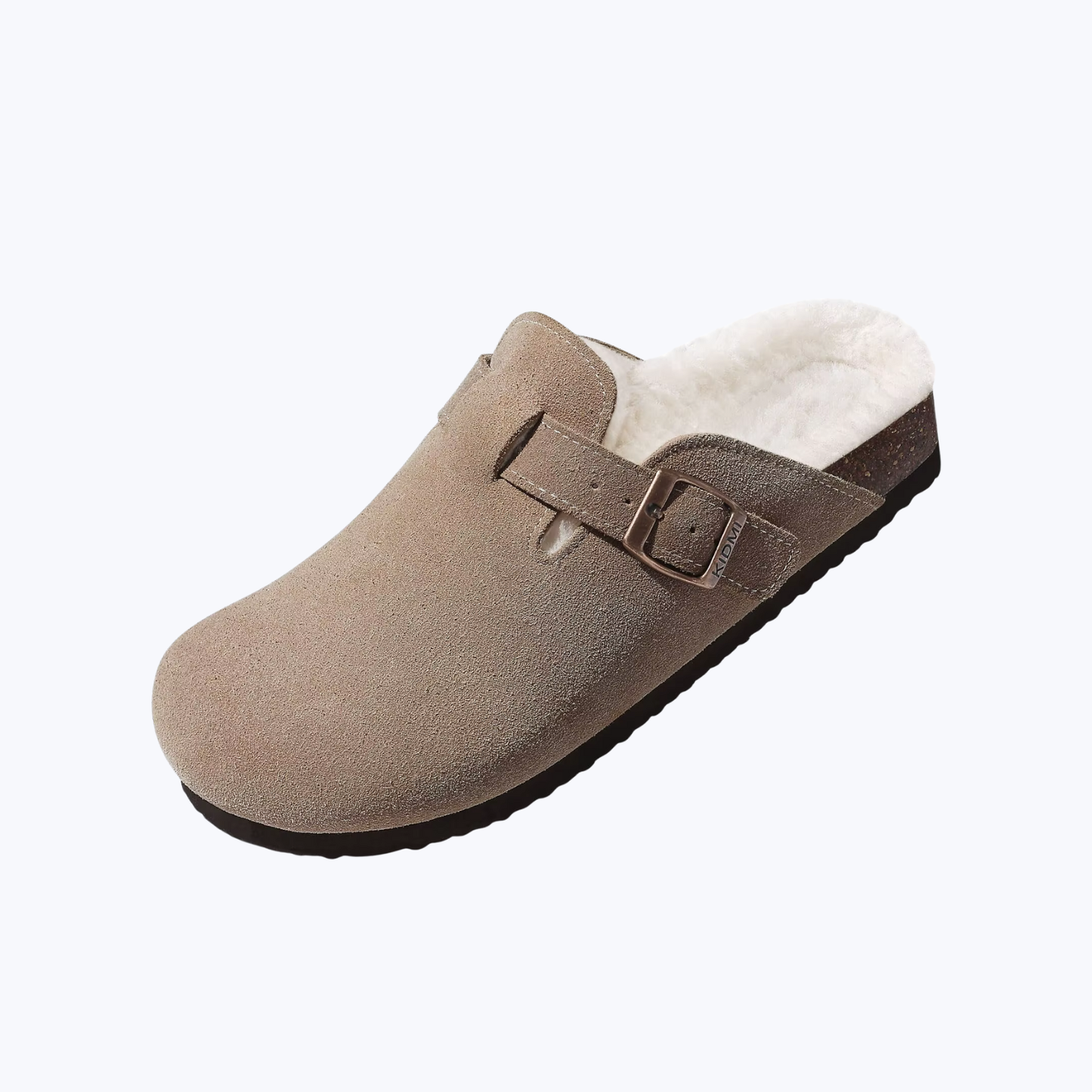 Mules en Suédine fourrées