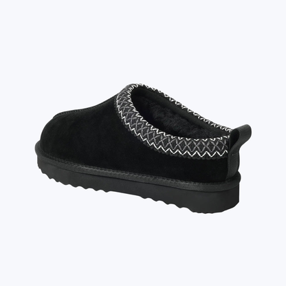 Mules d'hiver en daim